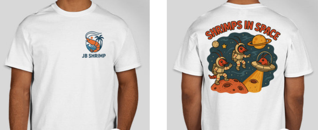 Shrimps In Space Short Sleeve T-Shirt