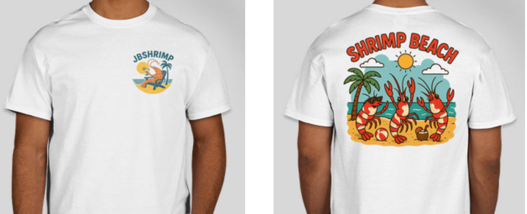 JBShrimp Beach Short Sleeve T-shirt