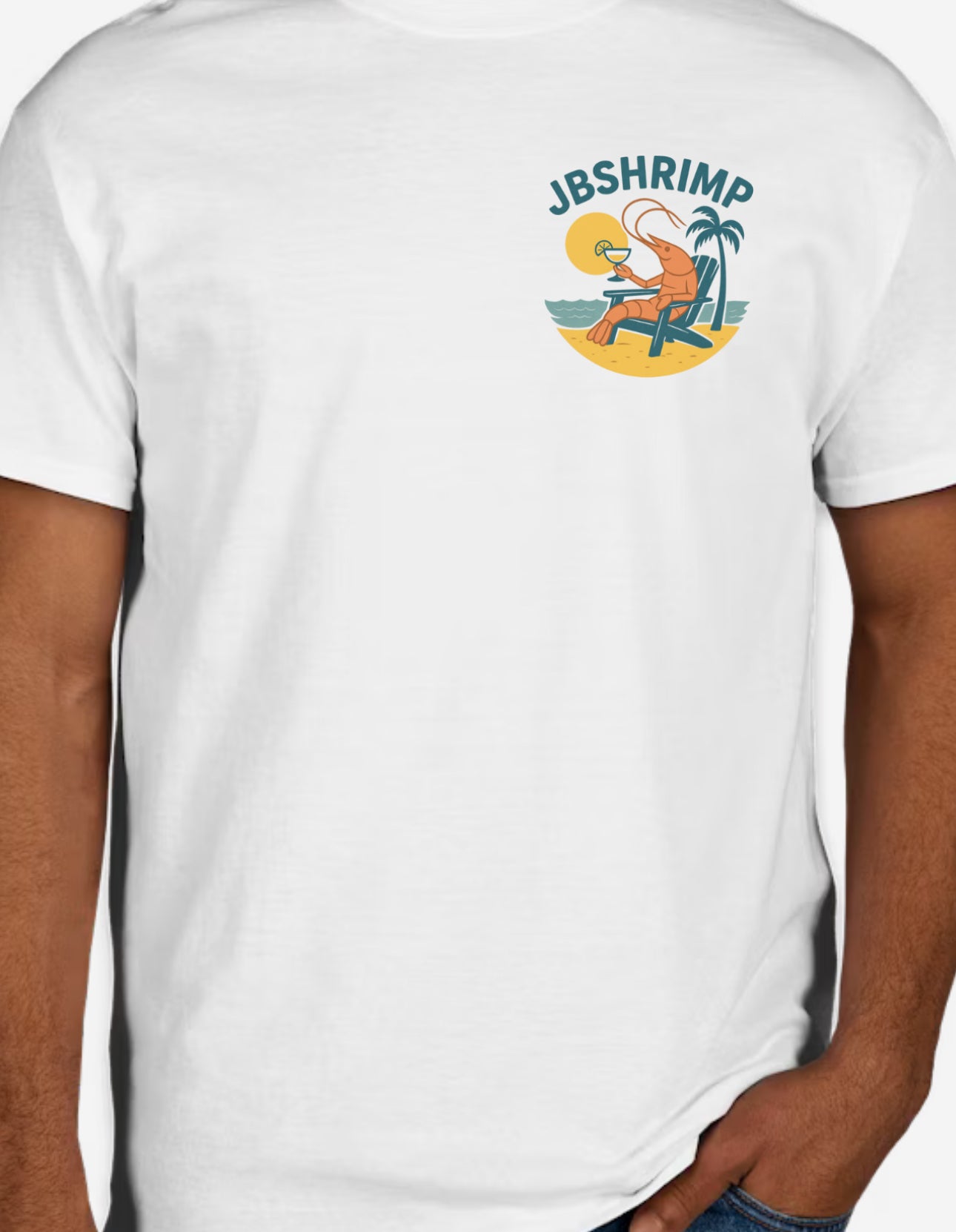 JBShrimp Beach Short Sleeve T-shirt