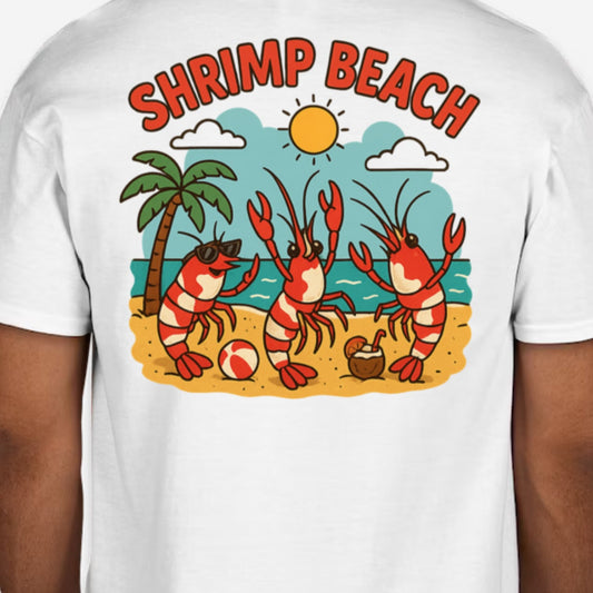 JBShrimp Beach Short Sleeve T-shirt