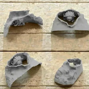 Medusa’s Lair Aquarium Hideout – Mythical Fish Cave Décor for Aquascapes & Terrariums - Underground Cave - The Catacombs