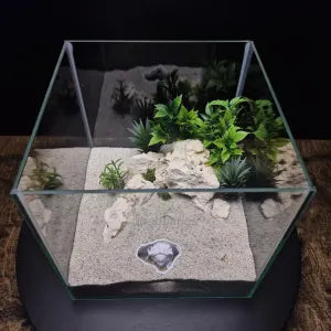 Medusa’s Lair Aquarium Hideout – Mythical Fish Cave Décor for Aquascapes & Terrariums - Underground Cave - The Catacombs